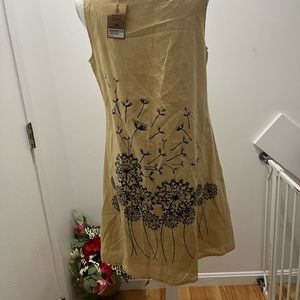 Short dress yellow color Short sleeves